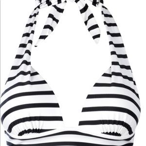 NWOT mix and match nautical push up bikini top